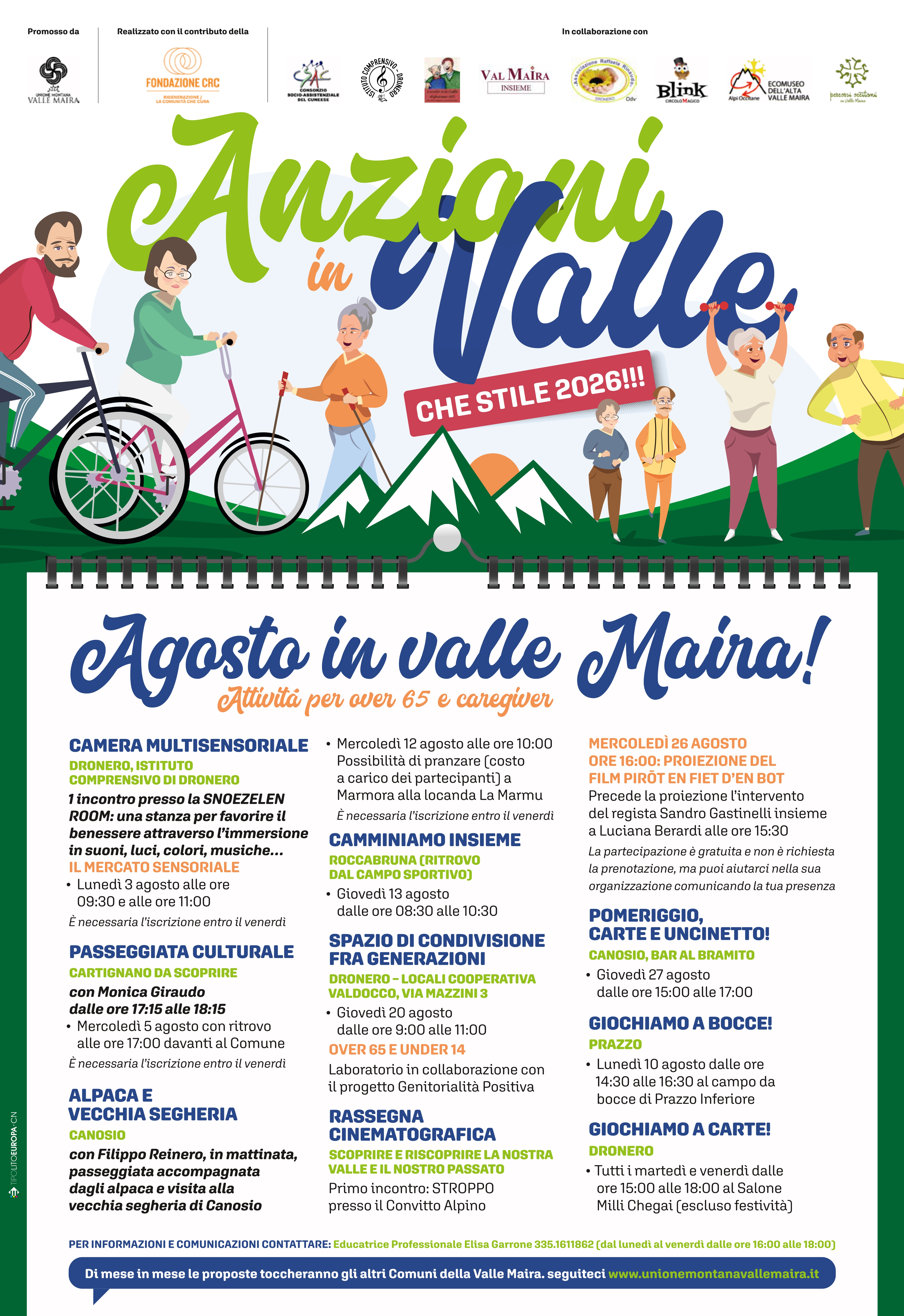 Progetto Anziani in Valle: Che stile 2026!!!